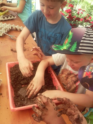 Kinderaktion Samenbomben